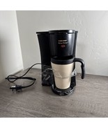 Black &amp; Decker Brew N Go Single Cup Coffee Maker + Travel Mug (USED) TESTED - $34.87