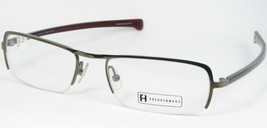 Freuden Haus Drake 1 GUNMETAL-RED Eyeglasses Glasses Titanium Frame 52-18-125mm - £139.49 GBP