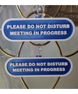 2 Meeting In Progress, Please Do Not Disturb, Office Signs - $260.66 MXN