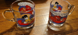 Vintage 1978 McDonald&#39;s Garfield &amp; Odie Glass  Jim Davis   Set of 2 - £12.70 GBP