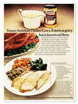 Franco-American Chicken Gravy Holiday Recipe Vintage 1972 Full-Page Maga... - £7.73 GBP