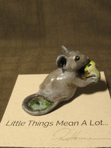 Ron Hevener Mouse and Cheese Figurine Miniature - $34.22 CAD