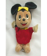 ANTIQUE Felt Walt Disney MINNIE MOUSE 6&quot; Plush Stuffed Animal Toy JAPAN ... - $456.30 MXN