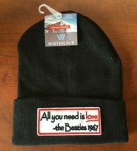 The Beatles All You Need Is Love Beanie One Size Fits All New - £7.56 GBP