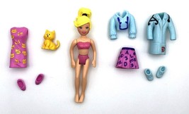 Polly Pocket Cool Careers Set 2002 Polly Teacher Pet Doctor Doll Clothing Shoes - £12.59 GBP