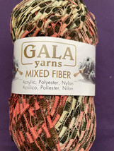 4 ea -Gala Yarns Worsted wt Mixed Fiber Acrylic / Polyester / Nylon Ribbon Yarn - £2.25 GBP