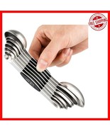 Professional Quality Stainless Steel Measuring Spoons Set - Magnetic Con... - $622.00 MXN