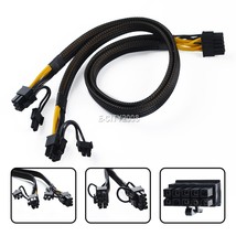 10Pin To 8+8Pin Power Cable For Dell Poweredge R7515 And Gpu 53Cm - £25.15 GBP