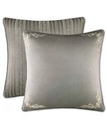 New J. Queen New York Corinna  Reversible Euro Sham in Silver - $48.50