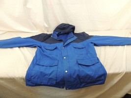 Unbranded Men&#39;s Coat/Jacket Blue Measurements In Photos Hooded Look! 50105 - $9.08