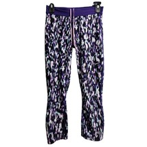 Nike Dri-FIT Women&#39;s Printed Capri Leggings Athletic Workout Pants Purpl... - £18.55 GBP