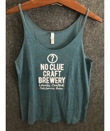Bella + Canvas Tank Top Womens Size S Petite Green/Blue No Clue Craft Br... - $12.89 CAD