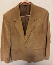 Vintage Western Blazer Sport Coat Men 44  Corduroy Jacket Southwestern - $123.75