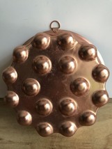 Copper Jello Dessert Mold Round Dimpled 4 Cup Vintage Farmhouse Kitchen ... - $13.55 CAD