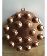 Copper Jello Dessert Mold Round Dimpled 4 Cup Vintage Farmhouse Kitchen ... - $188.16 MXN