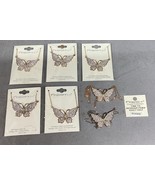 Lot Of 7 Fresh And Co Crystal Collection Butterfly Necklaces - #N2165GCR - $368.09 MXN