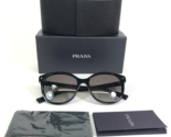 PRADA Sunglasses SPR 22Z 1AB-0A7 Black Gold Cat Eye Frames with Gray Lenses - $158.73