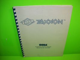 Sega Super Zaxxon Original Video Arcade Game Service Manual - $16.19