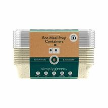 Simply Green Meal Prep Container Set 10 Ct 39oz 2-Section BPA-Free Eco - $225.15 MXN