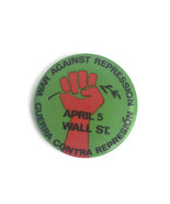 Vintage War Against Repression Guerra Contra Represion Pinback Button Pr... - $22.97 CAD