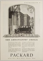 1926 Print Ad Packard Motor Cars The Ambassadors Choice Court England - $16.81