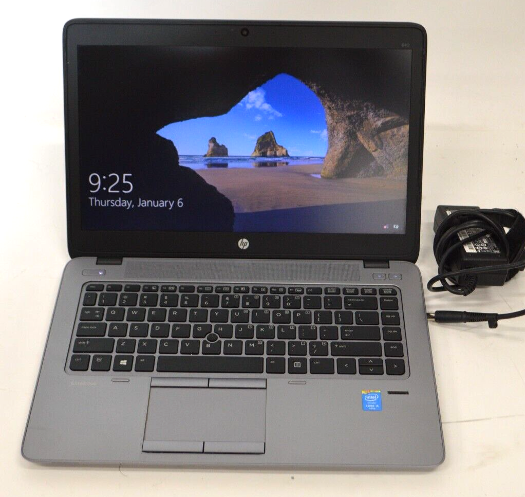 HP EliteBook 840 G2 i5-5300U 2.30GHZ 8GB 180GB SSD backlit wifi web cam - $92.52
