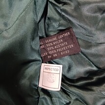 Wear Me Out Men's Brown Full Zip Genuine Leather Insulated Bomber Jacket Size 46 image 5