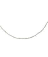 Vintage White Beaded Surfer Beach Necklace Womens Costume Jewelry - $14.89