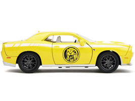 2015 Dodge Challenger SRT Hellcat Yellow w Graphics Yellow Ranger Diecast Figure - $49.83