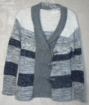 PULI Nordstrom Womens M Cardigan Sweater Shawl Collar Toggle Button Wool... - £11.23 GBP