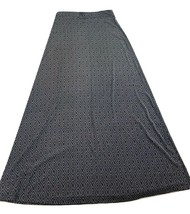 TapeMeasure Womens Maxi Skirt Large black Diamond Pattern Modesty stretch - £9.45 GBP