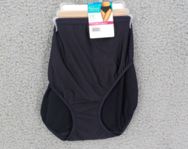 Radiant Vanity Fair 3 Pack HI-CUT Panties Sz 5XL 12 Stretch Black Nude White Nwt - £10.21 GBP