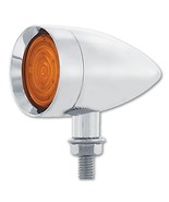 Motorcycle Bike Harley Amber LED Chrome Bullet Front Indicator Turn Sign... - $72.05 CAD