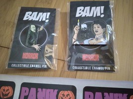 Bam Horror Exclusive Hell Night Enamel Pin - Set of 2 - £11.76 GBP