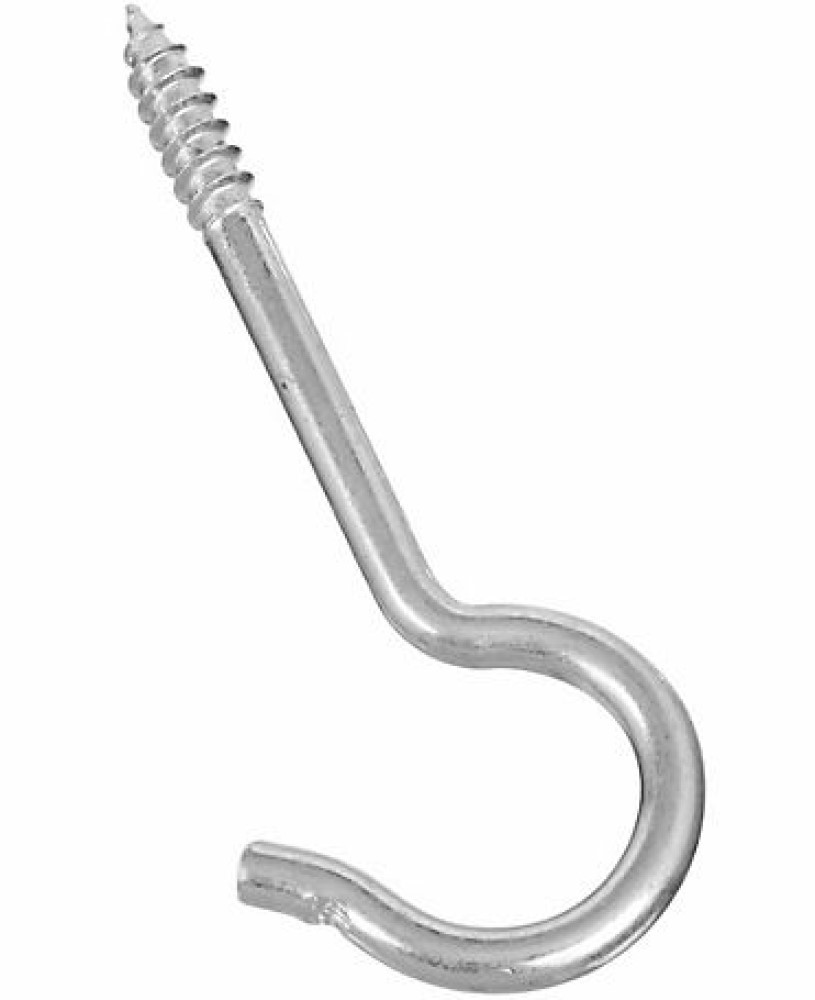 Hardware Essentials 321226 Round Ceiling Type Screw Hook Zinc Plated - $9.80