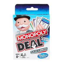 Monopoly Deal Card Game, Hasbro Gaming, Parker Brothers 2 - 5 Players Quick Play - $10.88