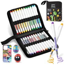 Versatile 24 Colors Acrylic Markers - Ideal for Rock Art, DIY Crafts &amp; More - $44.50