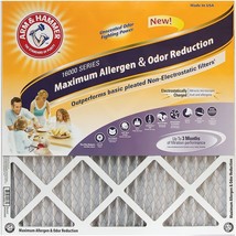 Arm &amp; Hammer Max Allergen &amp; Odor Reduction 16x24x1 Air and Furnace Filter,, Pack - £58.34 GBP