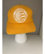 Vintage Yellow California National Guard Trucker Hat Cap Snap Back - $20.00