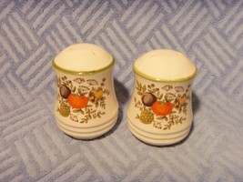 Retro 1970&quot;S Produce Pattern Salt &amp; Pepper Shakers Vintage Japan Unused - £14.16 GBP