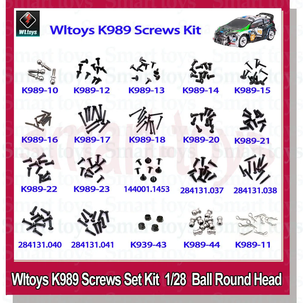 Wltoys K989 Screws Kit R Pin M2 Nut Screw 10 11 12 13 14 15 17 18 20 21 22 23 43 - £7.38 GBP+