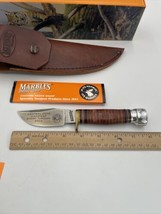 Marbles 80602 Trailcraft Leather Aluminum Knife In Original Box Sheath USA - £167.88 GBP