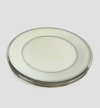 Lenox Solitaire Platinum Banded Fine Bone China Bread Plates Ivory USA 3 U26 - £14.60 GBP