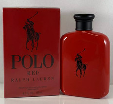 Ralph Lauren Polo Red 125ml 4.2 Oz Eau de Toilette Men&#39;s Spray New Boxed - £55.39 GBP