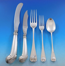 Williamsburg Shell by Stieff Sterling Silver Flatware Set Service 64 pcs Dinner - £4,453.05 GBP