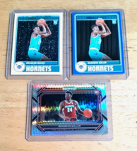 Brandon Miller Hornets Lot (3) ROOKIES/ Prizm Silver RC/ Sp Blue RC/ Holiday Rc - £13.92 GBP