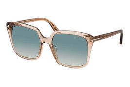 TOM FORD FT0788 45P Shiny Light Brown / Gradient Green 56-18-140 Sunglas... - £134.45 GBP