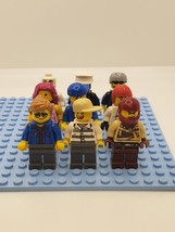 Lego Lot of 9 Minifigures Assorted Mixed City Police Burglar Girl  C0467 - £8.91 GBP