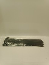 Extra Long Heavy Duty Black Big Cable Industrial Zip Ties - 50 Pack - $14.35