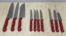 10 piece Ginsu Knife Set 3 Chef - 4 Steak - 1 Utility - 2 Miscellaneous Blades - £18.39 GBP